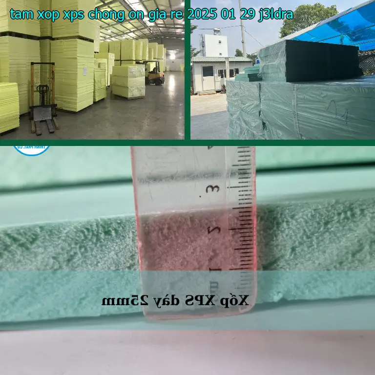 Model tấm xốp XPS chống ồn giá rẻ 2025-01-29: J3LDRA Model tấm xốp XPS chống ồn giá rẻ 2025-01-29: J3LDRA