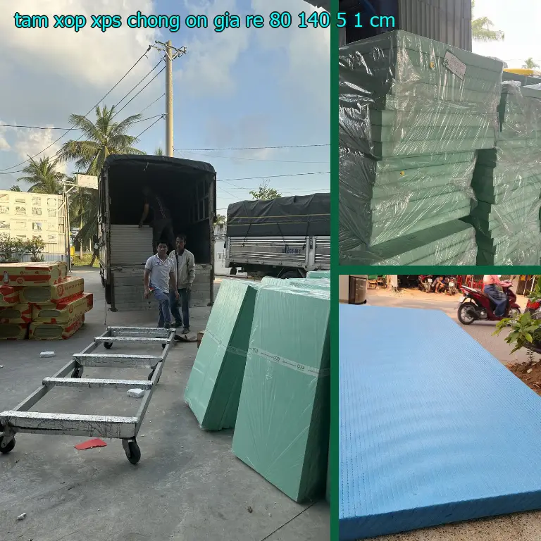 Tấm xốp XPS chống ồn giá rẻ 80*140*5.1 cm