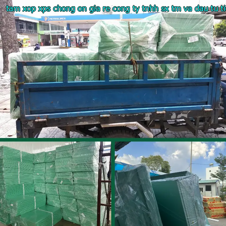 Kích thước tấm xốp XPS chống ồn giá rẻ Công ty TNHH SX TM và đầu tư Tiến Phong: 80*130*2.6 cm