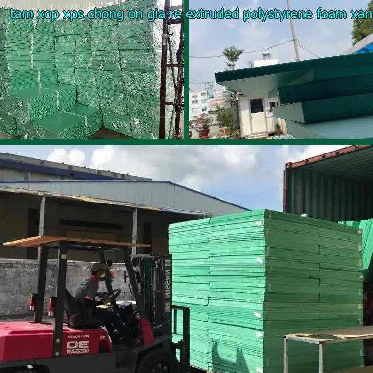 Màu sắc tấm xốp XPS chống ồn giá rẻ Extruded Polystyrene Foam: Xanh dương