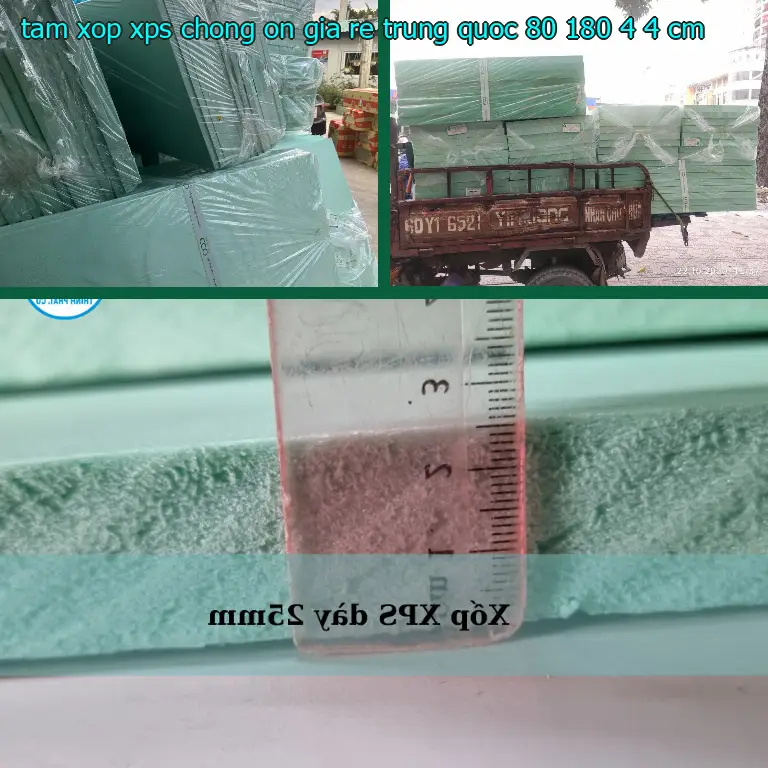 Kích thước tấm xốp XPS chống ồn giá rẻ Trung Quốc: 80*180*4.4 cm