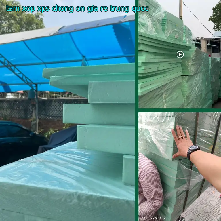Tấm xốp XPS chống ồn giá rẻ Trung Quốc