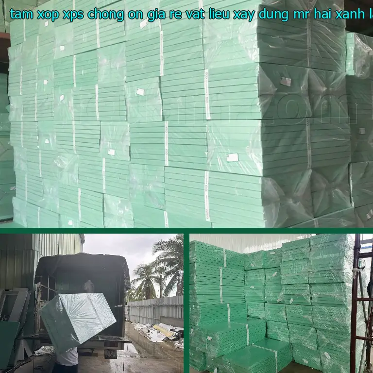 Màu sắc tấm xốp XPS chống ồn giá rẻ Vật Liệu Xây Dựng Mr.HẢI: Xanh lá