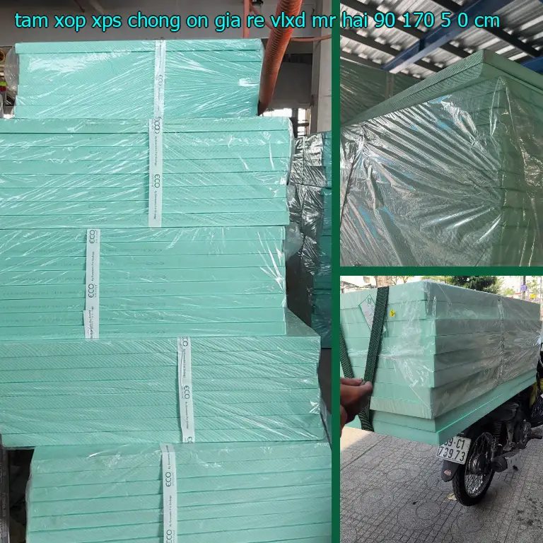 Kích thước tấm xốp XPS chống ồn giá rẻ VLXD Mr.HẢI: 90*170*5.0 cm Kích thước tấm xốp XPS chống ồn giá rẻ VLXD Mr.HẢI: 90*170*5.0 cm