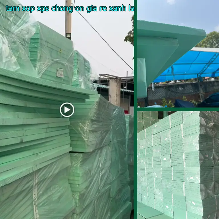 Tấm xốp XPS chống ồn giá rẻ Xanh lá