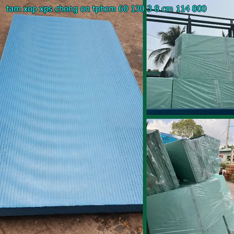 Đơn giá tấm xốp XPS chống ồn TpHCM 60*130*3.8 cm: 114.800₫ Đơn giá tấm xốp XPS chống ồn TpHCM 60*130*3.8 cm: 114.800₫