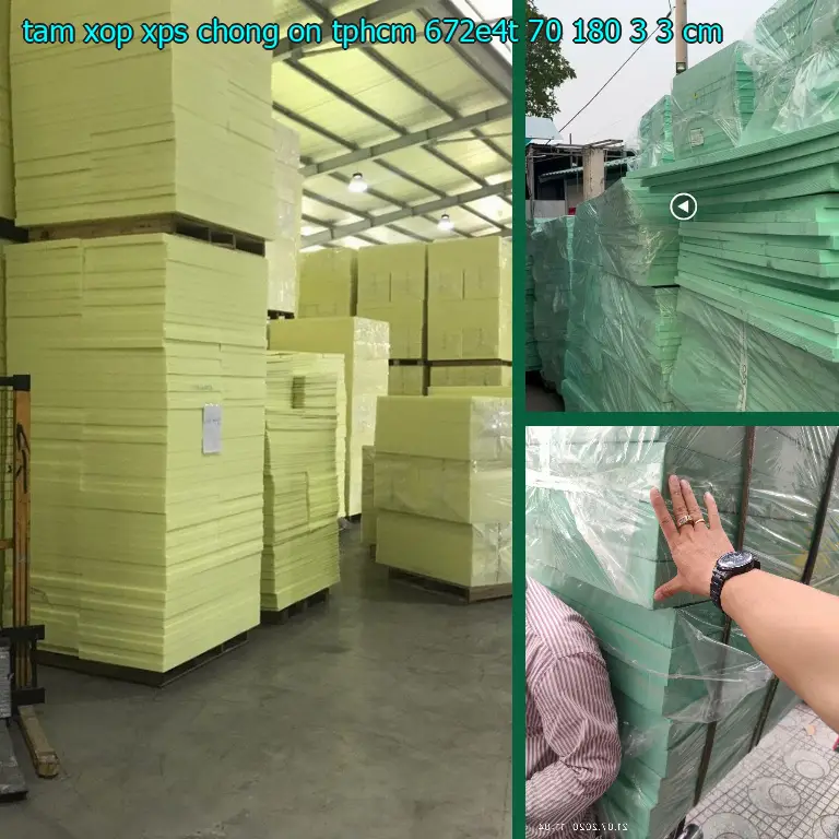 Kích thước tấm xốp XPS chống ồn TpHCM 672E4T: 70*180*3.3 cm Kích thước tấm xốp XPS chống ồn TpHCM 672E4T: 70*180*3.3 cm