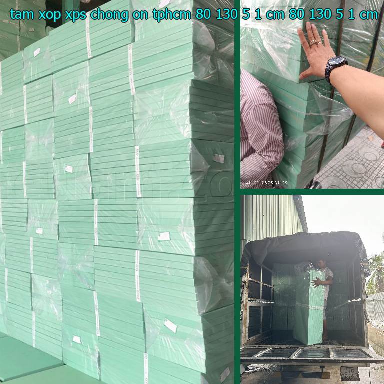 Kích thước tấm xốp XPS chống ồn TpHCM 80*130*5.1 cm: 80*130*5.1 cm