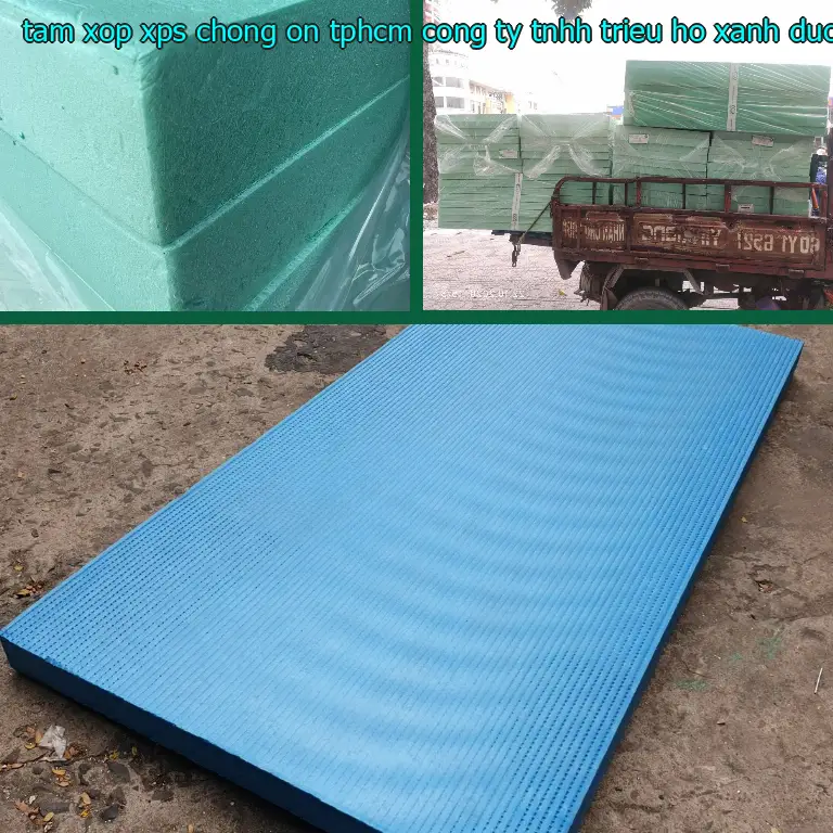 Màu sắc tấm xốp XPS chống ồn TpHCM Công ty TNHH Triệu Hổ: Xanh dương