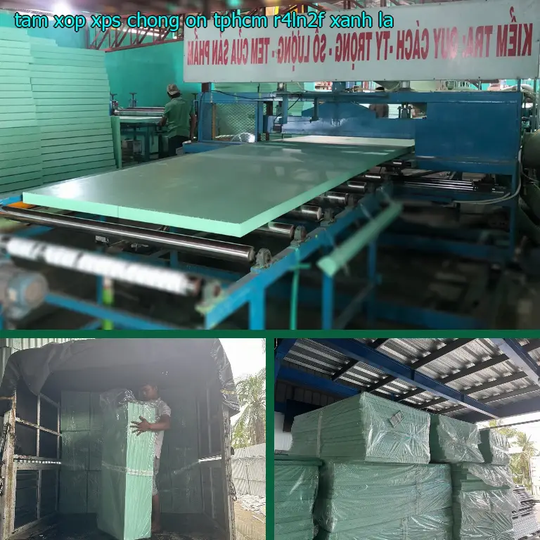 Màu sắc tấm xốp XPS chống ồn TpHCM R4LN2F: Xanh lá