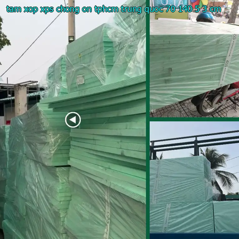 Kích thước tấm xốp XPS chống ồn TpHCM Trung Quốc: 70*140*5.3 cm Kích thước tấm xốp XPS chống ồn TpHCM Trung Quốc: 70*140*5.3 cm