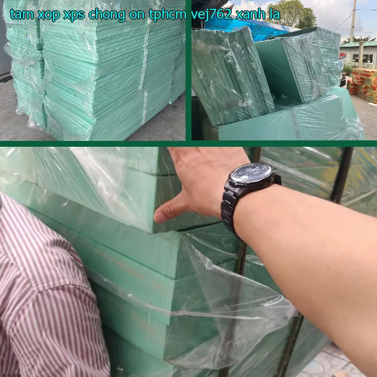 Màu sắc tấm xốp XPS chống ồn TpHCM VEJ762: Xanh lá