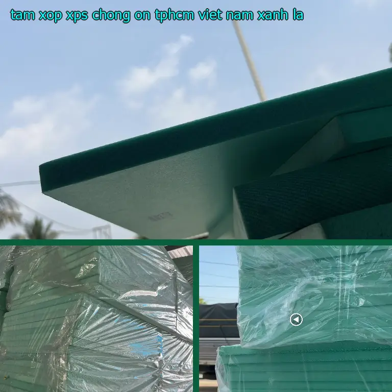 Màu sắc tấm xốp XPS chống ồn TpHCM Viet Nam: Xanh lá