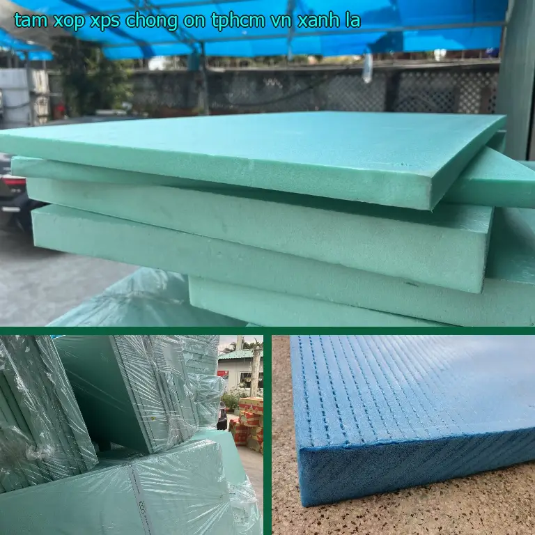 Màu sắc tấm xốp XPS chống ồn TpHCM VN: Xanh lá