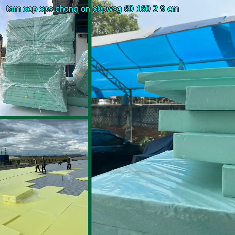 Kích thước tấm xốp XPS chống ồn X0PWSG: 60*160*2.9 cm Kích thước tấm xốp XPS chống ồn X0PWSG: 60*160*2.9 cm