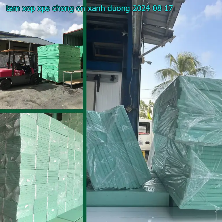 Ngày sản xuất tấm xốp XPS chống ồn Xanh dương: 2024-08-17