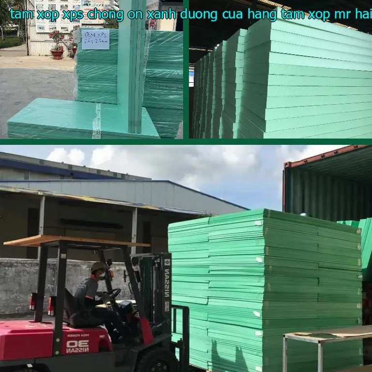 Nhà cung cấp tấm xốp XPS chống ồn Xanh dương: Cửa hàng tấm xốp Mr.HẢI