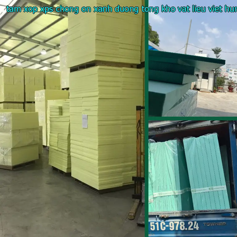 Nhà sản xuất tấm xốp XPS chống ồn Xanh dương: Tổng kho vật liệu Việt Hưng