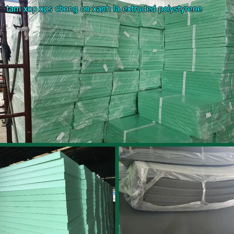 Chất liệu tấm xốp XPS chống ồn Xanh lá: Extruded Polystyrene Chất liệu tấm xốp XPS chống ồn Xanh lá: Extruded Polystyrene