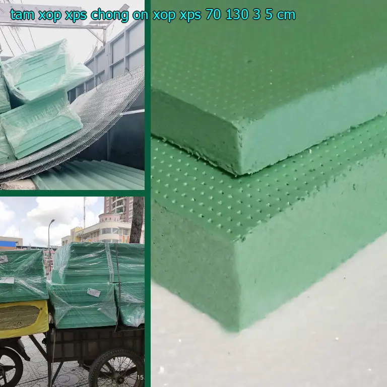 Kích thước tấm xốp XPS chống ồn Xốp XPS: 70*130*3.5 cm Kích thước tấm xốp XPS chống ồn Xốp XPS: 70*130*3.5 cm