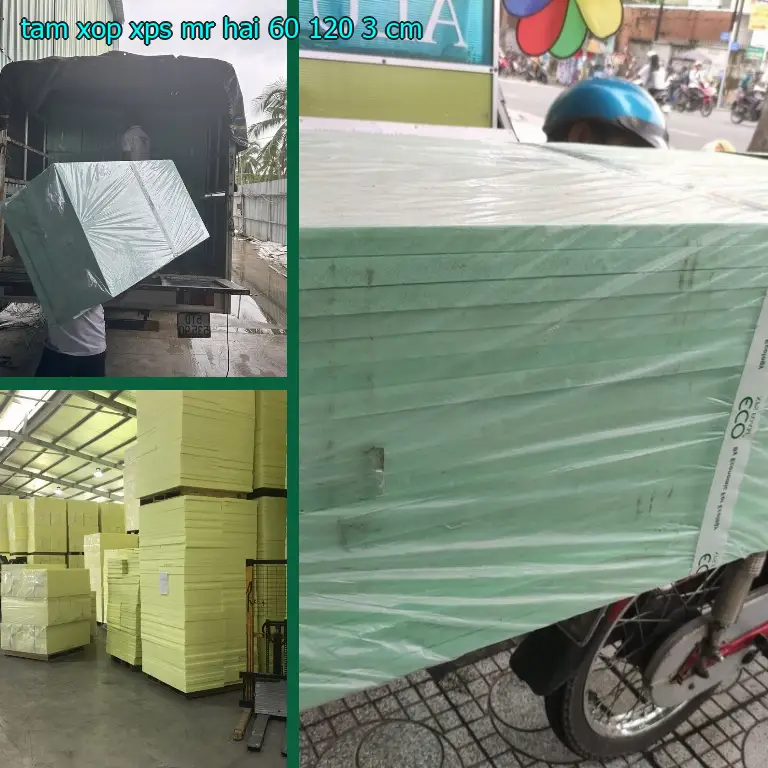 Kích thước tấm Xốp XPS Mr Hải: 60*120*3 cm Kích thước tấm Xốp XPS Mr Hải: 60*120*3 cm