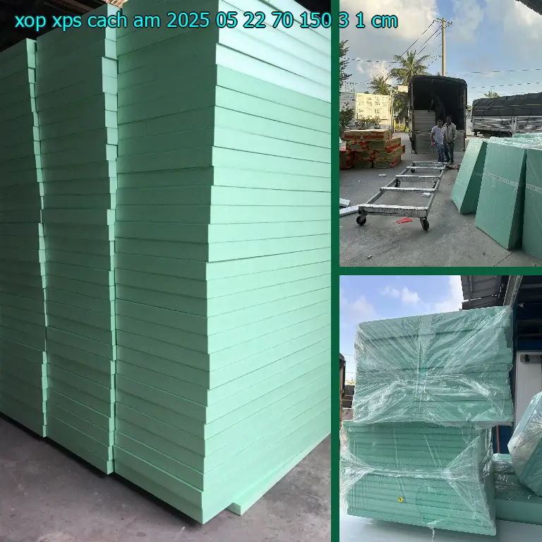 Kích thước xốp XPS cách âm 2025-05-22: 70*150*3.1 cm Kích thước xốp XPS cách âm 2025-05-22: 70*150*3.1 cm