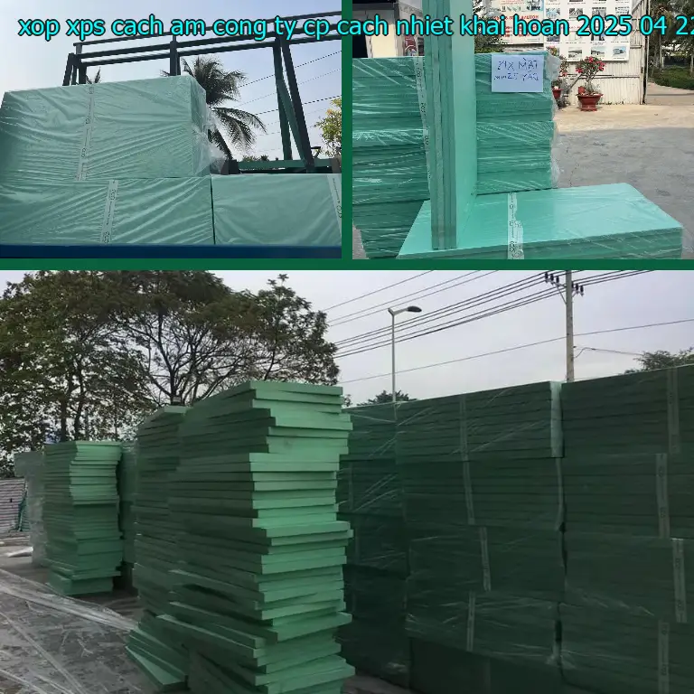 Ngày sản xuất xốp XPS cách âm Công ty CP cách nhiệt Khải Hoàn: 2025-04-22 Ngày sản xuất xốp XPS cách âm Công ty CP cách nhiệt Khải Hoàn: 2025-04-22