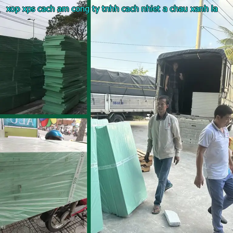 Màu sắc xốp XPS cách âm Công ty TNHH cách nhiệt Á Châu: Xanh lá