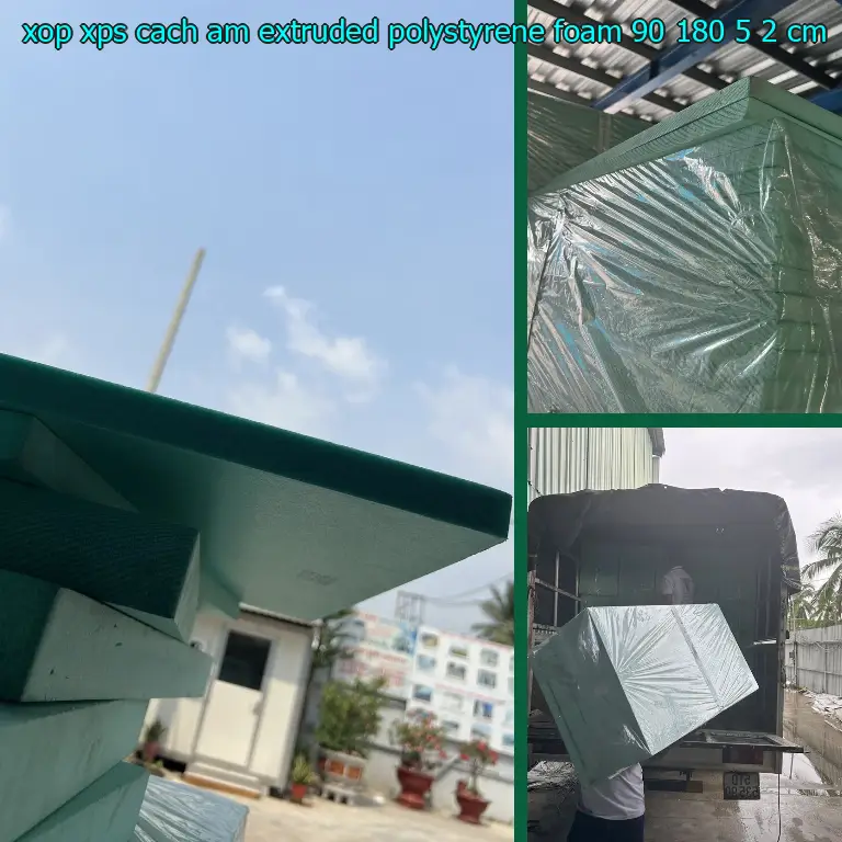 Kích thước xốp XPS cách âm Extruded Polystyrene Foam: 90*180*5.2 cm Kích thước xốp XPS cách âm Extruded Polystyrene Foam: 90*180*5.2 cm