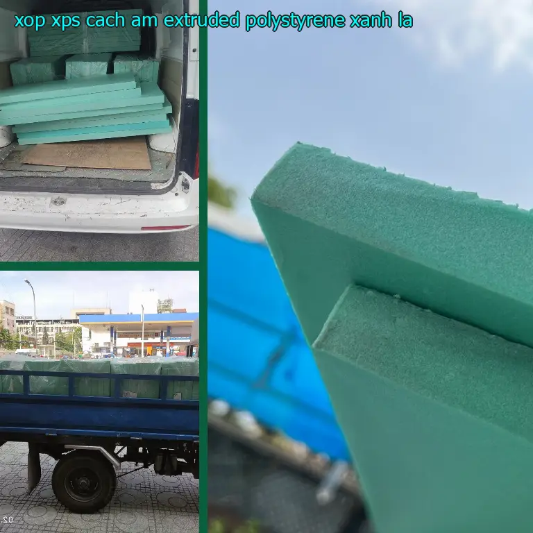 Màu sắc xốp XPS cách âm Extruded Polystyrene: Xanh lá