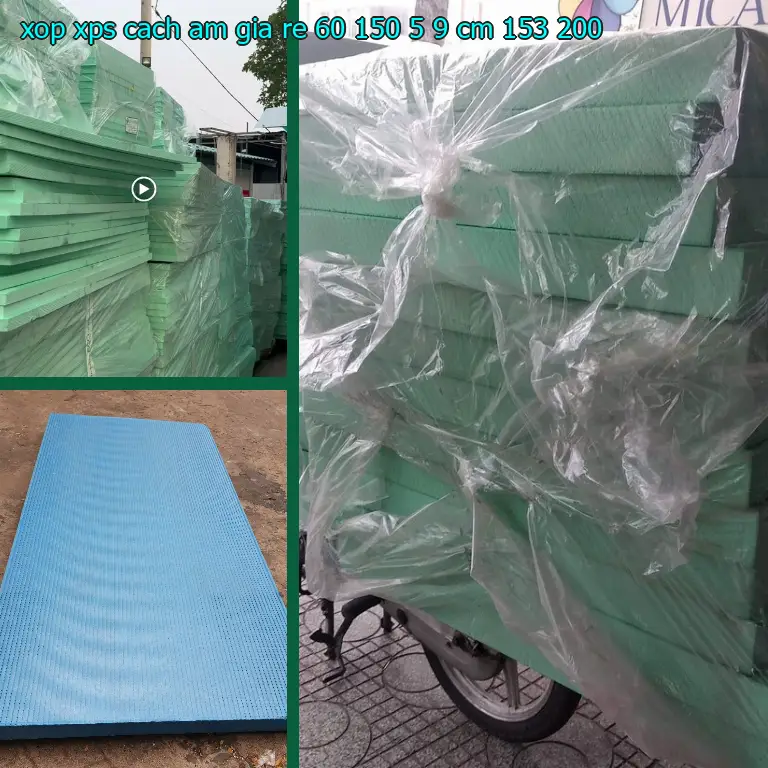 Đơn giá xốp XPS cách âm giá rẻ 60*150*5.9 cm: 153.200₫