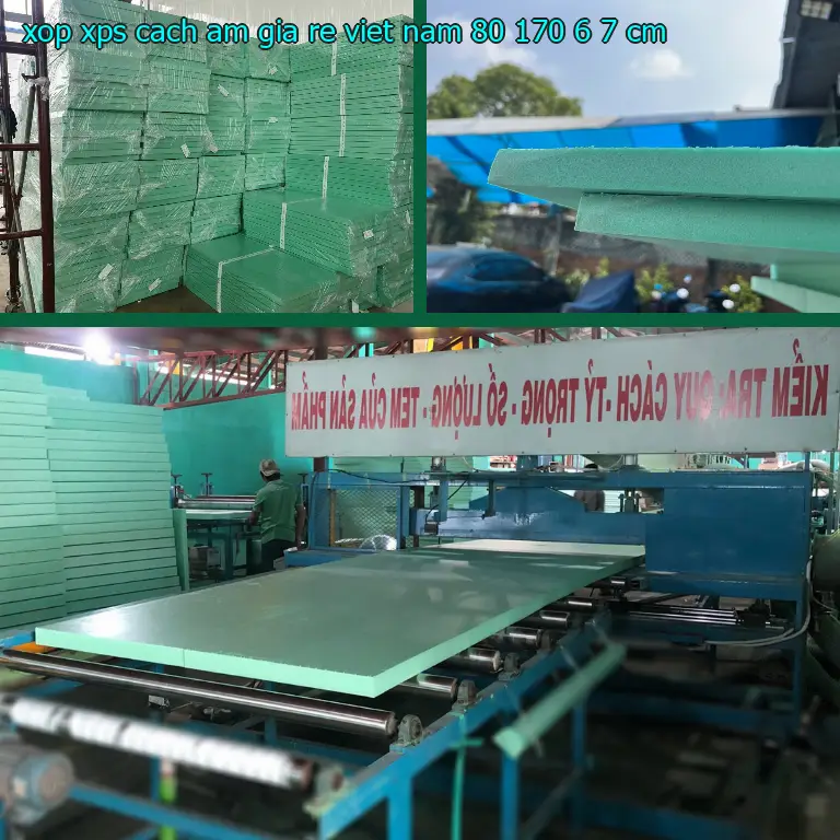 Kích thước xốp XPS cách âm giá rẻ Viet Nam: 80*170*6.7 cm Kích thước xốp XPS cách âm giá rẻ Viet Nam: 80*170*6.7 cm