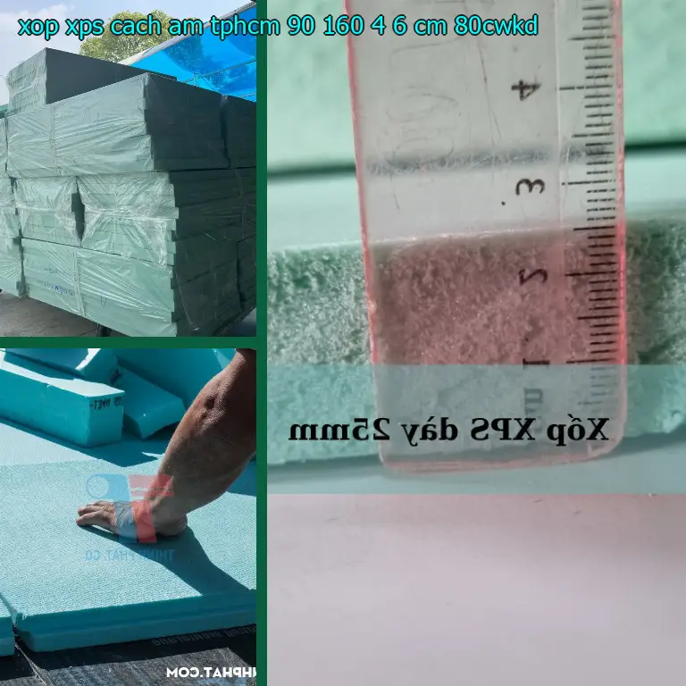 Model xốp XPS cách âm TpHCM 90*160*4.6 cm: 80CWKD
