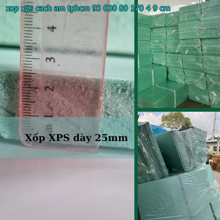 Kích thước xốp XPS cách âm TpHCM 93.000₫: 80*170*4.9 cm