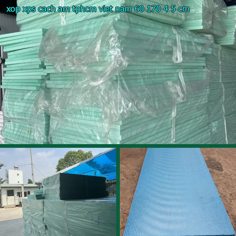 Kích thước xốp XPS cách âm TpHCM Việt Nam: 60*170*4.5 cm Kích thước xốp XPS cách âm TpHCM Việt Nam: 60*170*4.5 cm