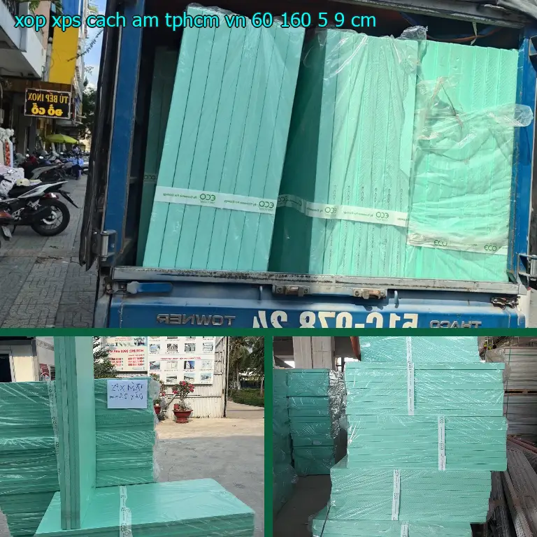 Kích thước xốp XPS cách âm TpHCM VN: 60*160*5.9 cm