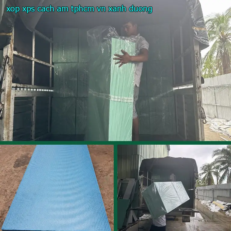Màu sắc xốp XPS cách âm TpHCM VN: Xanh dương