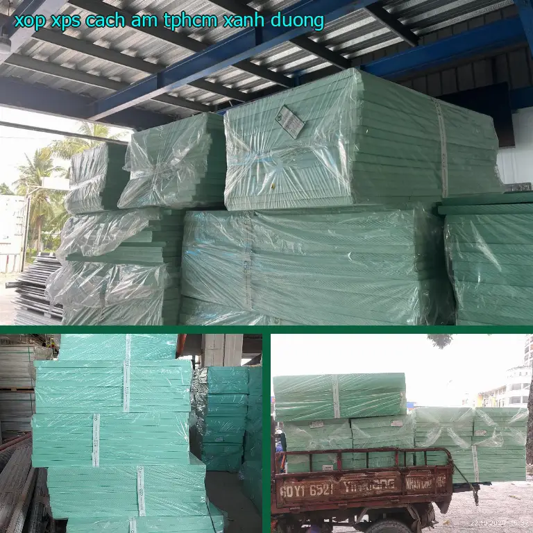 Xốp XPS cách âm TpHCM Xanh dương