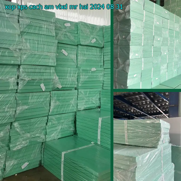 Ngày sản xuất xốp XPS cách âm VLXD Mr.HẢI: 2024-08-31