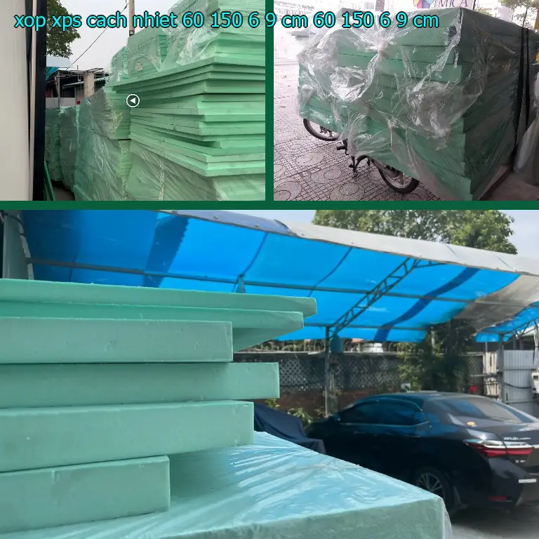 Kích thước xốp XPS cách nhiệt 60*150*6.9 cm: 60*150*6.9 cm