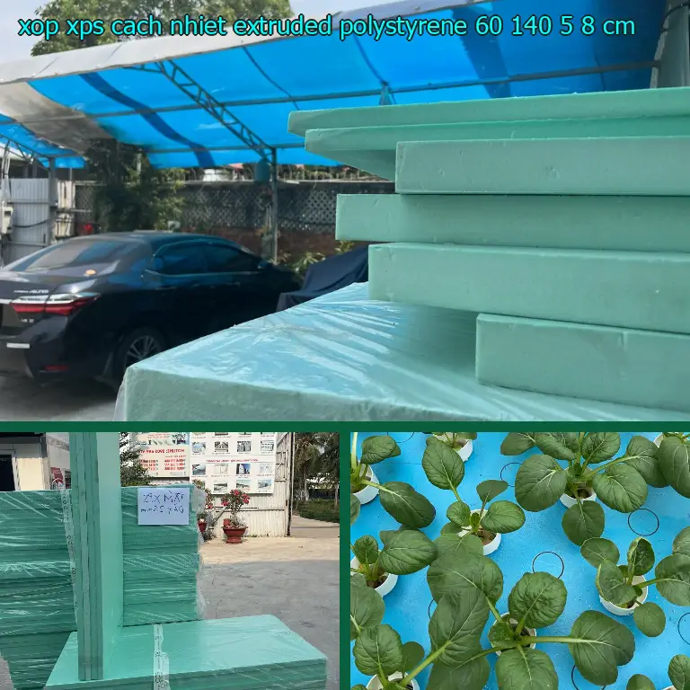 Kích thước xốp XPS cách nhiệt Extruded Polystyrene: 60*140*5.8 cm
