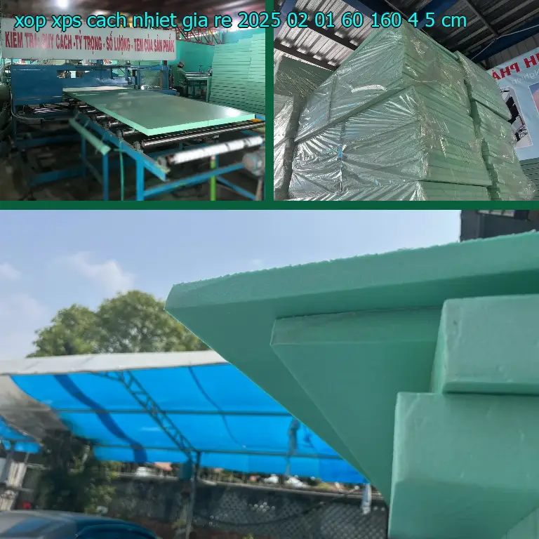 Kích thước xốp XPS cách nhiệt giá rẻ 2025-02-01: 60*160*4.5 cm Kích thước xốp XPS cách nhiệt giá rẻ 2025-02-01: 60*160*4.5 cm