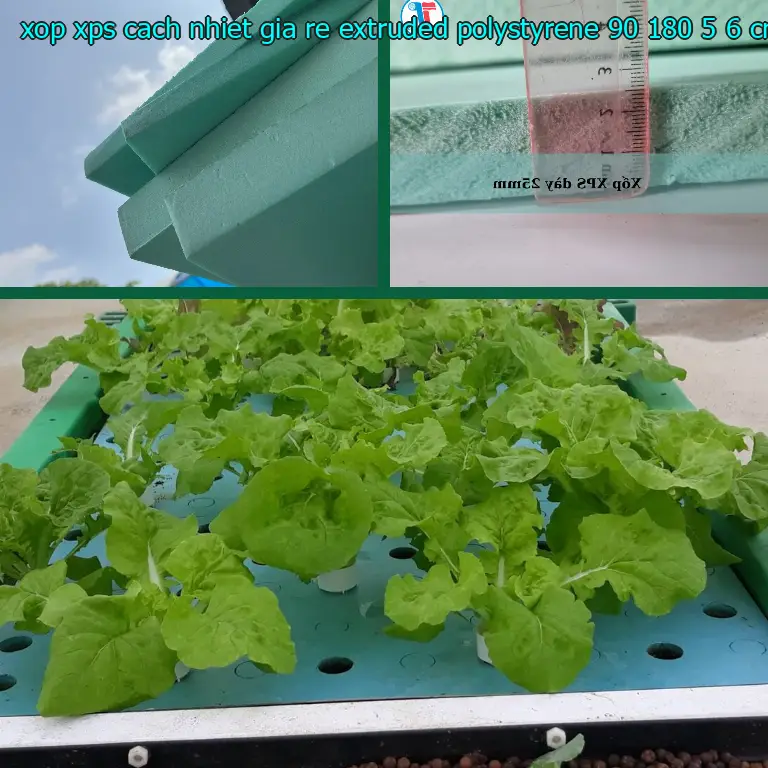 Kích thước xốp XPS cách nhiệt giá rẻ Extruded Polystyrene: 90*180*5.6 cm