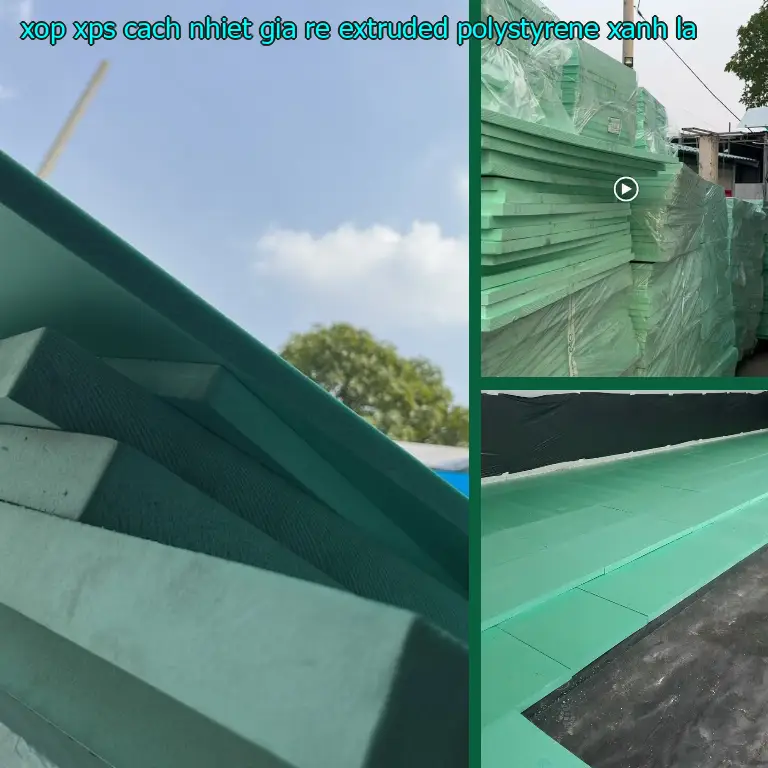 Màu sắc xốp XPS cách nhiệt giá rẻ Extruded Polystyrene: Xanh lá
