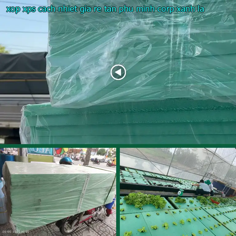Màu sắc xốp XPS cách nhiệt giá rẻ Tân Phú Minh Corp: Xanh lá