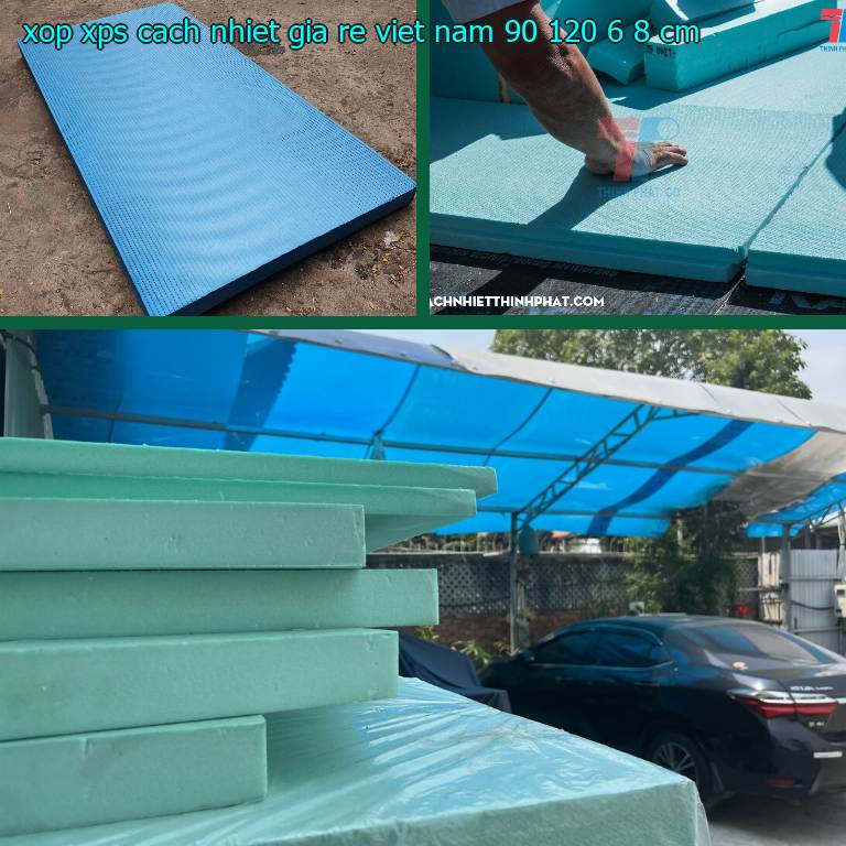 Kích thước xốp XPS cách nhiệt giá rẻ Việt Nam: 90*120*6.8 cm Kích thước xốp XPS cách nhiệt giá rẻ Việt Nam: 90*120*6.8 cm