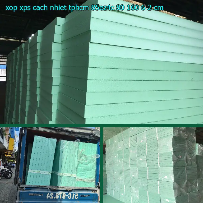 Kích thước xốp XPS cách nhiệt TpHCM 85EZ4C: 80*160*6.2 cm Kích thước xốp XPS cách nhiệt TpHCM 85EZ4C: 80*160*6.2 cm