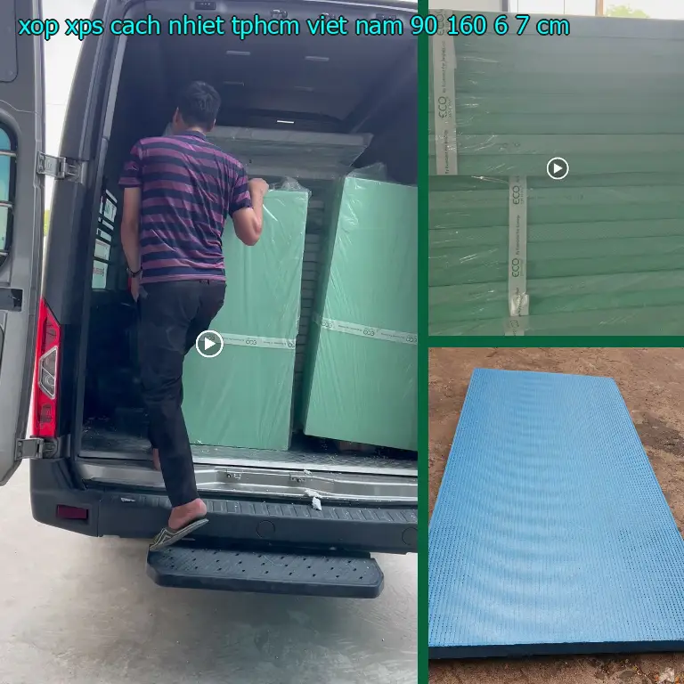 Kích thước xốp XPS cách nhiệt TpHCM Việt Nam: 90*160*6.7 cm