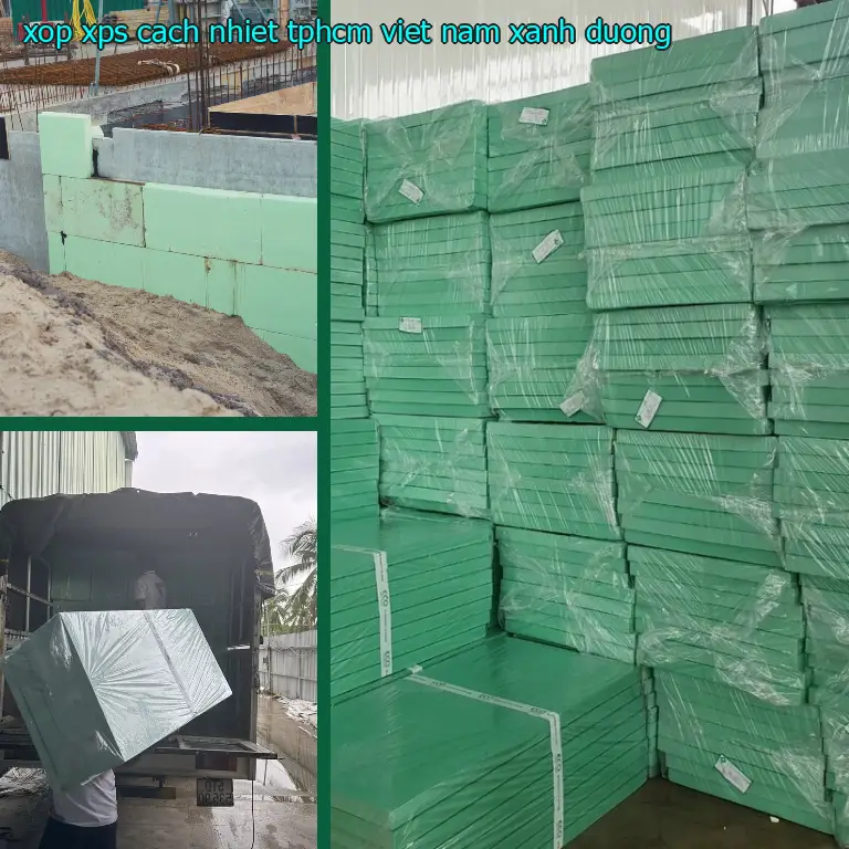 Màu sắc xốp XPS cách nhiệt TpHCM Việt Nam: Xanh dương