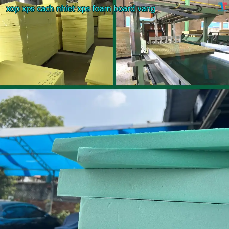 Màu sắc xốp XPS cách nhiệt XPS Foam Board: Vàng Màu sắc xốp XPS cách nhiệt XPS Foam Board: Vàng